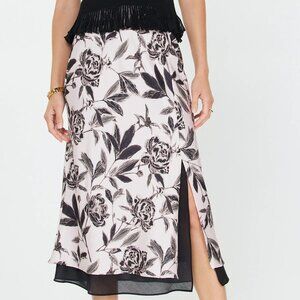 Black Floral Skirt - Current Air